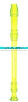 Wholesale 8 Horn Barique Soprano Transpraent Plastic recorder flute woowind instrument