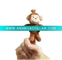 plush monkey finger puppet