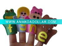 Nonwoven cloth finger puppet