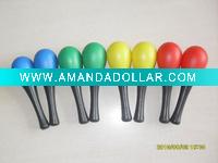 plastic toy / plastic maracas / percussion instrument toy