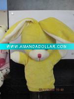 Wholesale plush toy hand puppet rabbit