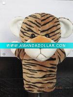Wholesale plush toy hand puppet tiger