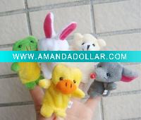 Wholesale fnger puppet plush toy stuffed toy