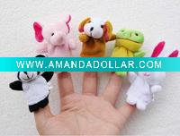 Wholesale fnger puppet plush toy stuffed toy