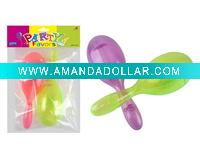 transparent plastic beach maraca