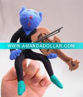 Wholesale Plush Finger Puppet OEM Design Toy Mini Plush Finger Puppet Toy Stuffed Finger Puppet