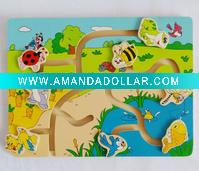 wooden puzzle educational,EN71,CE,ASTM