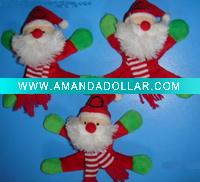 Wholesale Magnet Plush Toy Magnetic Plush Toy Plush Magnet Christmas Toy Mini Plush Magnet Santa Claus Toy