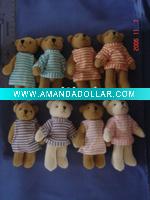 Mini Plush T Shirt Bear