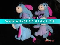 Wholesale Mini Plush Donkey With Key Ring And Key Chain