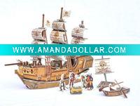 Wholesale 2011 bestselling jigsaw puzzles for kids-Pirate ships landed
