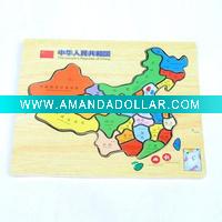 Wholesale Simple Wooden China Map Puzzles