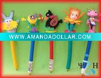 Wholesale funny eva animal flexible pen pencil for children