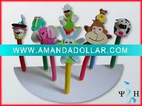 Wholesale funny eva animal flexible pen pencil for children