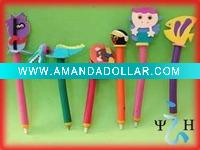 Wholesale funny eva animal flexible pen pencil for children