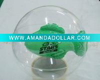 inflatable beach ball with 3D fish inside