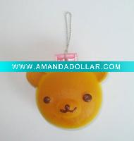Wholesale pu stress toys with keychain
