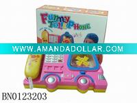 Wholesale B/O plastic toy telephone,educational toy for baby/kid/child