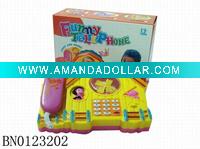 Wholesale B/O plastic toy telephone,educational toy for baby/kid/child
