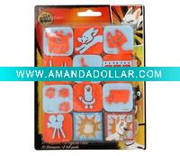 Wholesale EVA Foam Stamp Sets(10stamps and 2 ink pads), Foam Stamps for kid