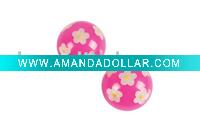 Wholesale large low compression Flowers bouncy ball
