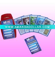 cartoon game card pack in plastic box