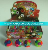 flashing rubber ball