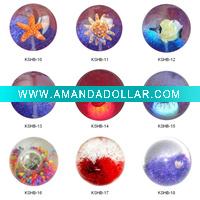 Glitters bounce ball