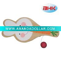 wooden paddle ball
