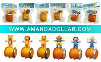 Wind up rolling barrel