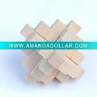 24pcs Wooden Kongming Lock Toys