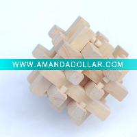 Wooden 18pcs Kongming Lock Toys