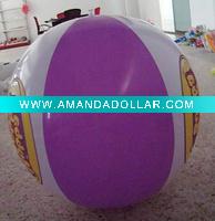 Wholesale inflatable beach ball , plastic ball