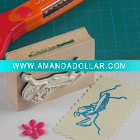Wooden rubber stamp toy