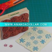 Wooden rubber stamp toy