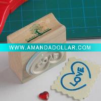 Wooden stamps with texts