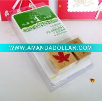 wooden stamp set