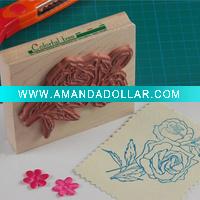 Wooden rubber stamp toy