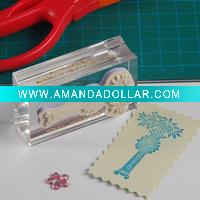 Acrylic rubber stamp