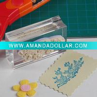 Acrylic rubber stamp