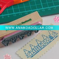 Wooden stamps with texts