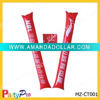 Wholesale inflatable cheering stick for sports game/noise maker/PE cheering stick