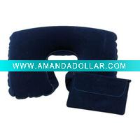plastic inflatable travel neck pillow