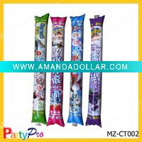Wholesale inflatable cheering stick for sports game/noise maker/PE cheering stick