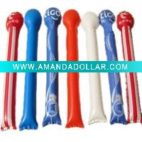 football fans cheer stick