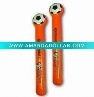 Inflatable cheering stick