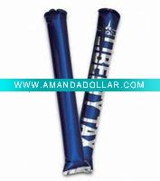 Inflatable cheering stick