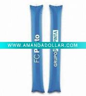 Inflatable cheering stick
