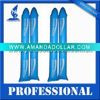Wholesale EN71+6P tested passed promotion thunder stick,inflatable boom stick,PE noise maker