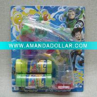 transparent lightup LED bubble gun
